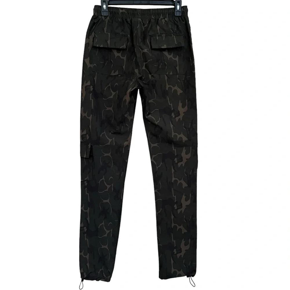 American Stitch Cargo Jogger Pants Men's Small Camo Green with Drawstring NWOT! - Picture 5 of 9